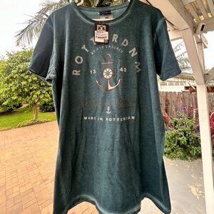 Rotterdnm Men's T shirt, Green, Size XL